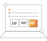 支持ASP、PHP、.Net等多種語言開發(fā)